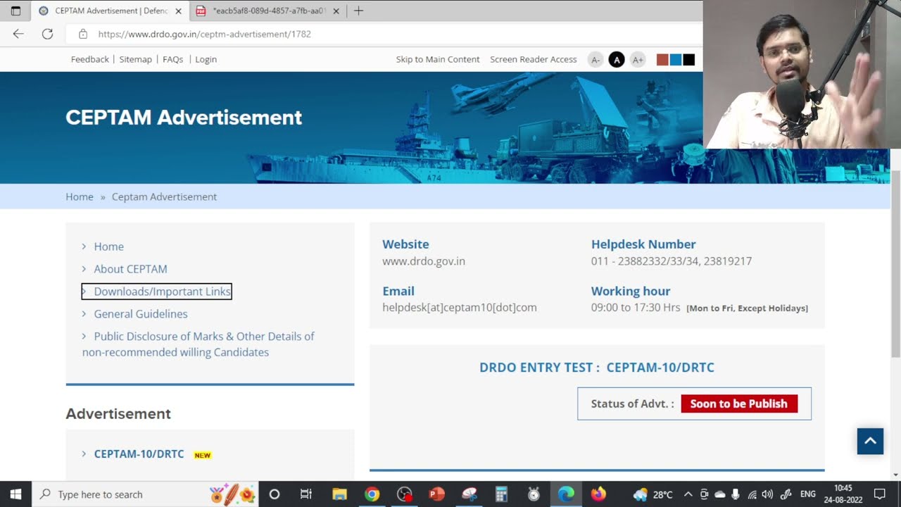 DRDO Recruitment 2022| Freshers| 1901 VACANCY| CTC: ₹61,818/month| Permanent Job | Latest Jobs 2022