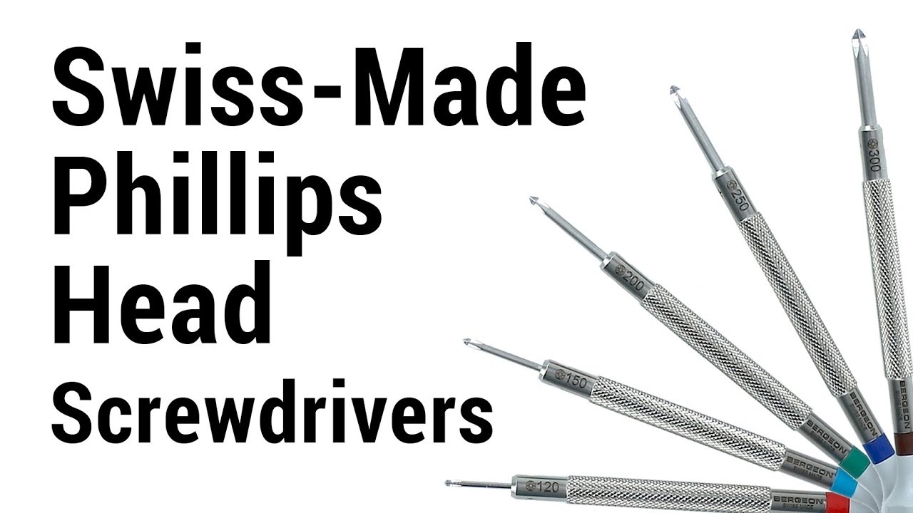 Bergeon Phillips-Head Screwdriver Set 30081-C-P05