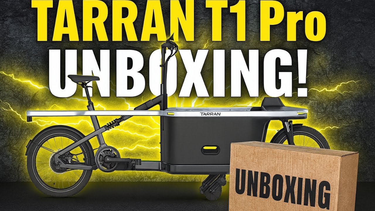 TARRAN T1 Pro – 200km Reichweite & 220kg Last! 😲 Unboxing & Eindrücke #cargobike #tarran #ebiketest