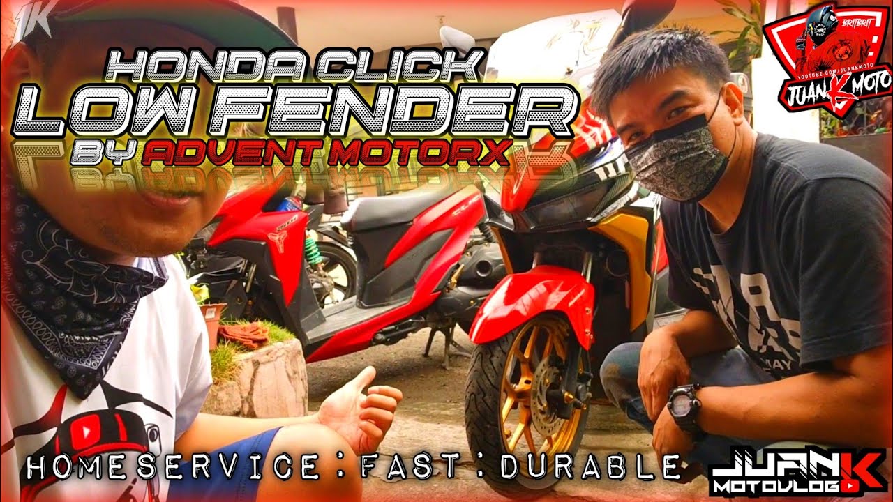 HONDA CLICK LOW FENDER | Advent Motorx | Juan K Moto