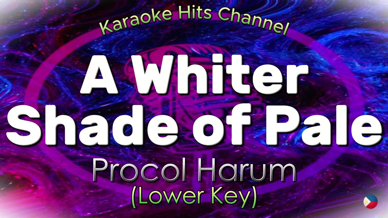 Procol Harum - A Whiter Shade of Pale (LOWER KEY) (KARAOKE VERSION)