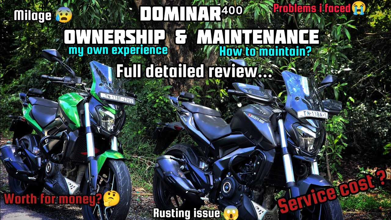 DOMINAR⁴⁰⁰💥 Ownership✨& Maintenance😰/ Much Detailed review❣️ #dominar #dominar400 #review #tamil