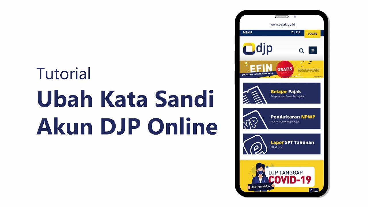 Lupa dan/atau Ubah Kata Sandi DJP Online