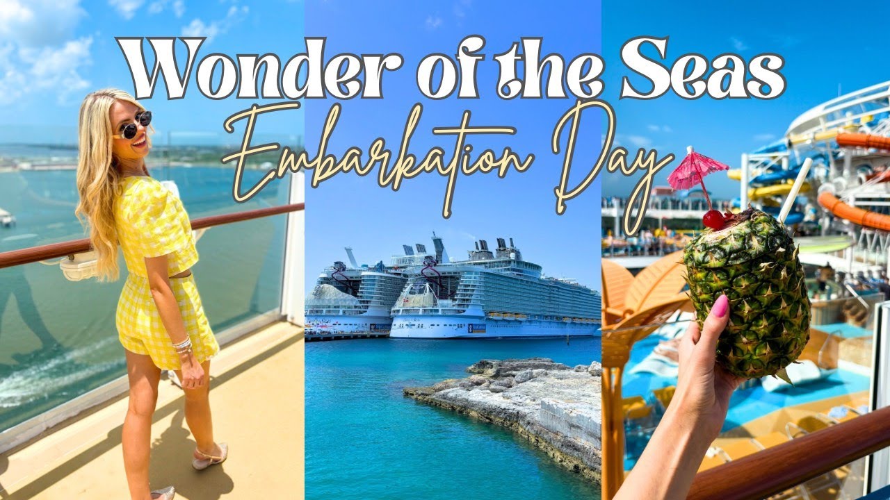 Setting sail on Royal Caribbean's Wonder of the Seas | Day 1 | Embarkation Day!!!