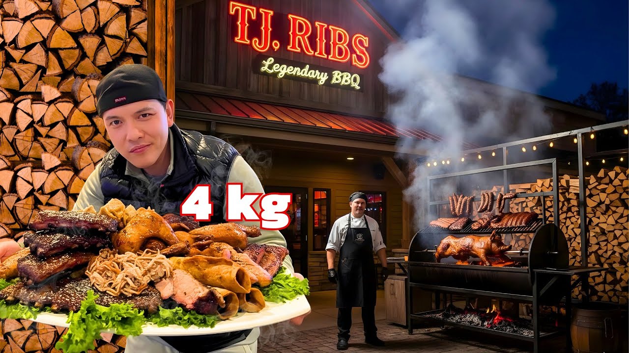 Quán BBQ này Dám Thách Thức tôi ăn hết 4kg Thịt Nướng
