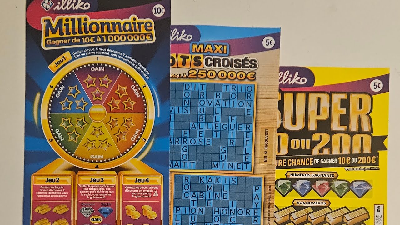 3 TICKETS DE GRATTAGE !!!🥳