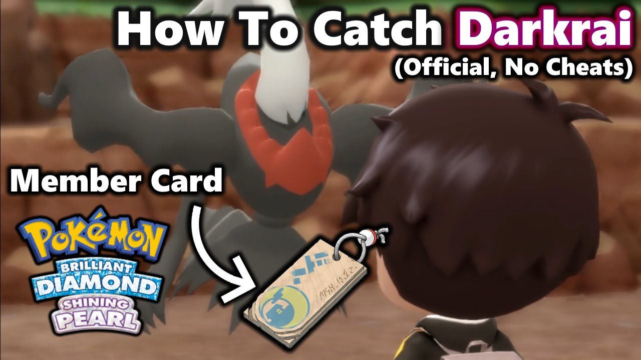 How To Catch Darkrai & Get a Member Card in Pokemon BDSP (NO CHEATS/LEGIT)
