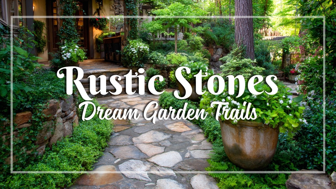 Weathered Stone Path Ideas for Vintage Gardens 🌿 | Rustic Landscaping That Leads You Home