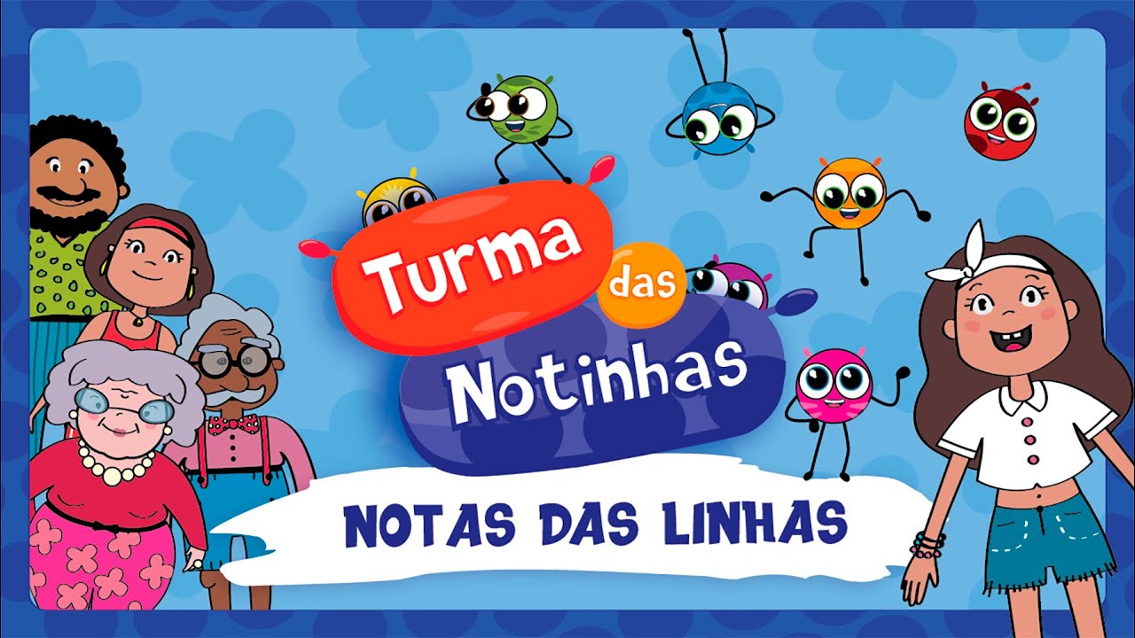 NOTAS DAS LINHAS - Clipe M&uacute;sica Oficial - Turma das Notinhas ♪