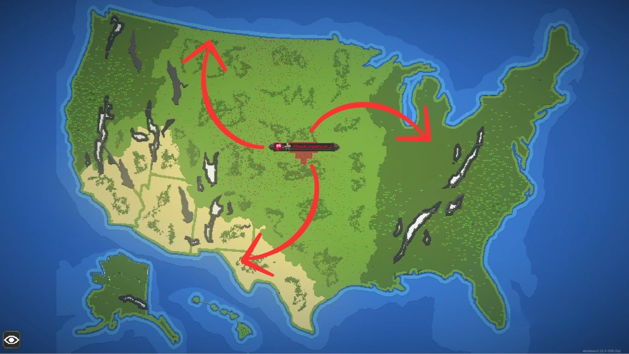 10,000 Years in the USA | WorldBox Timelapse