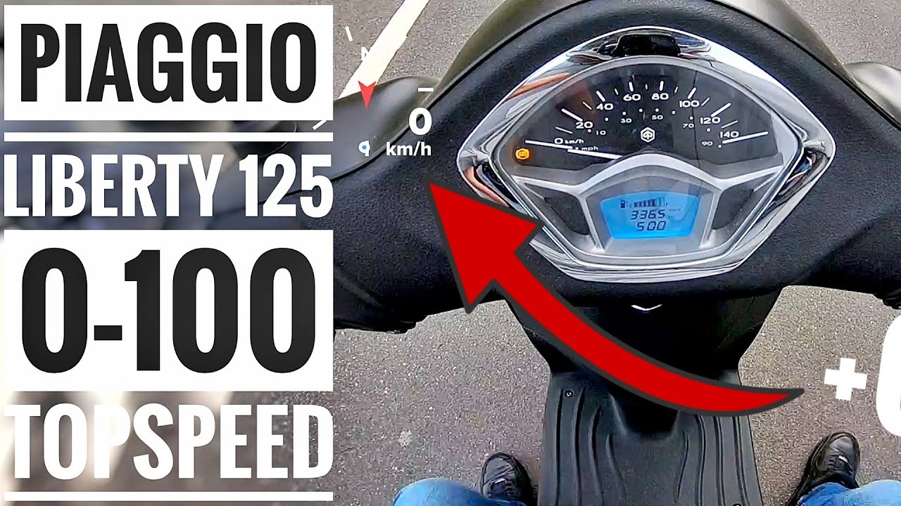 PIAGGIO Liberty 125 2025 | 0-100 | Topspeed | GPS