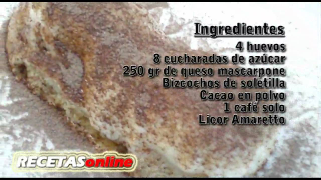 Tiramis&uacute; - Recetas de cocina RECETASonline