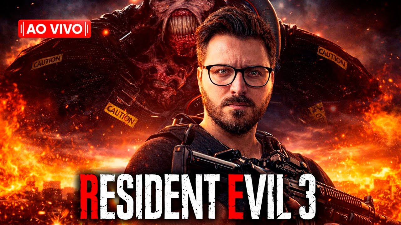 🚨 AO VIVO - zerando hoje RESIDENT EVIL 3 e INFERNO (últimos trofeus)