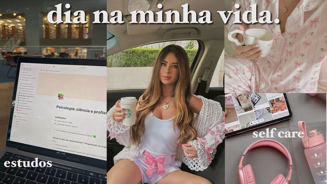 vlog: dia na minha vida (estudos, self care, organização mensal++) 💘💘