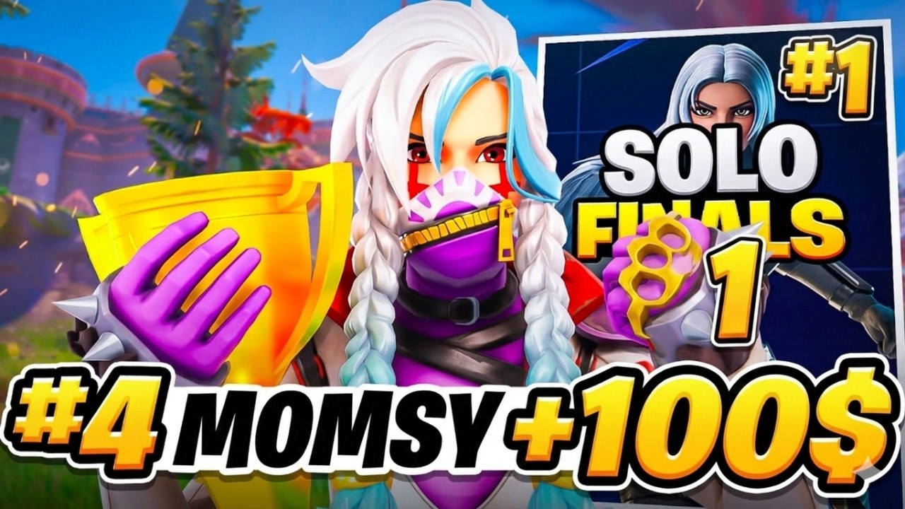 SOLARY MOMSY EN FINAL SOLO CASH TOP1 +100$ TROP BOOSTER #fortnite