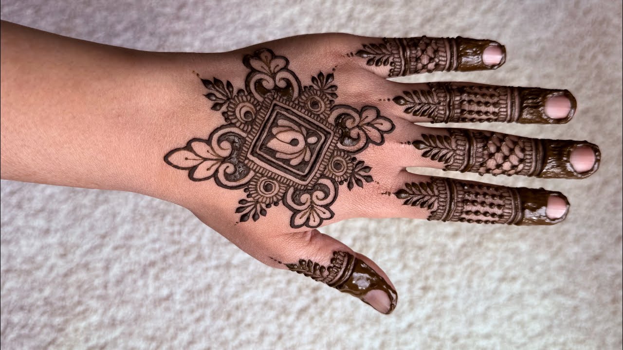 This Intricate Lotus Mandala Henna Is Mesmerizing 😍Most Detailed Lotus Mandala Henna You’ll Ever See
