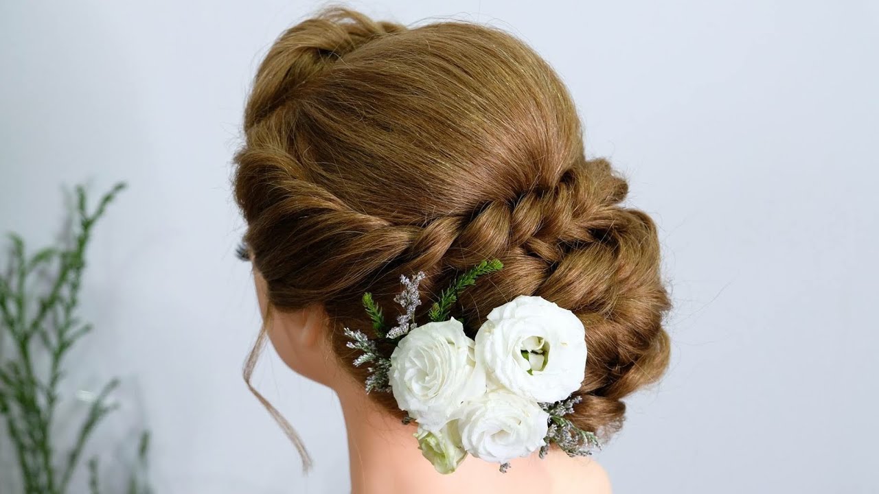 Twist Braid Updo, Bridal Hair Style Tutorial ทรงผมเจ้าสาวแบบง่ายๆ (เปียเกลียว)