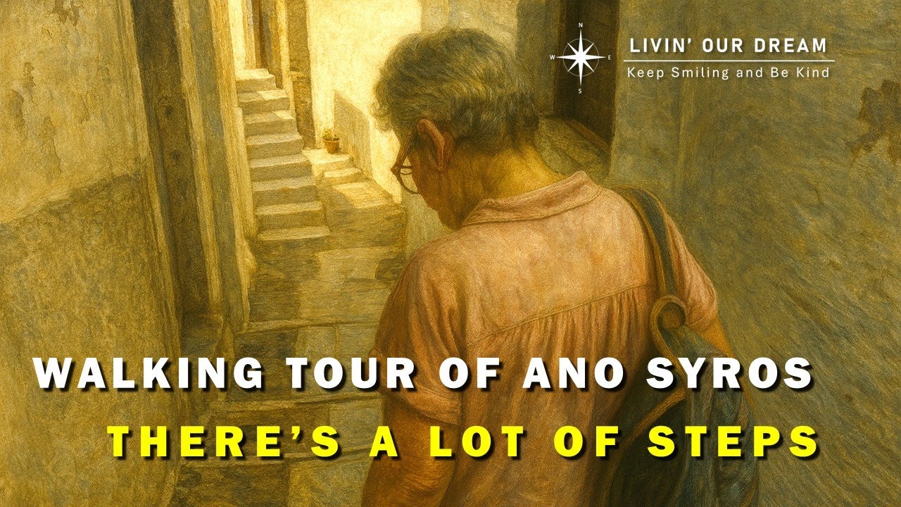 Getting in our steps in, in Ano Syros