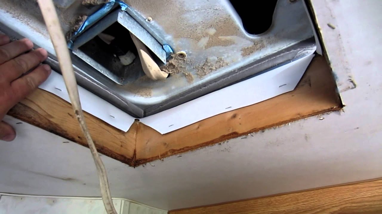 RV Travel Trailer ROOF Air Conditioner Install