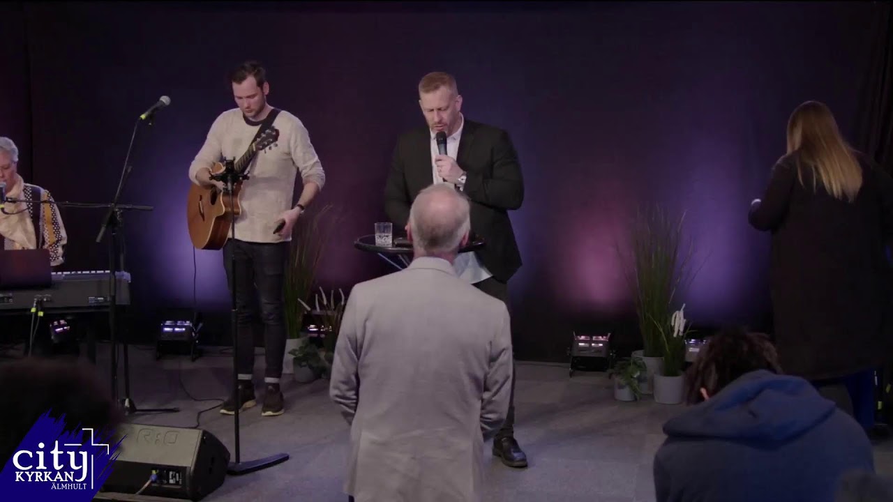 Gudstjänst i Citykyrkan Älmhult, Morgan Carlsson predikar.
