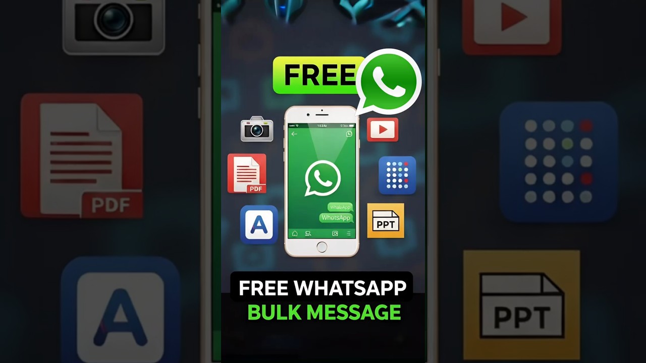 Send Bulk Free WhatsApp Messages without WhatsApp Number Block #bulksms #whatsappmarketing
