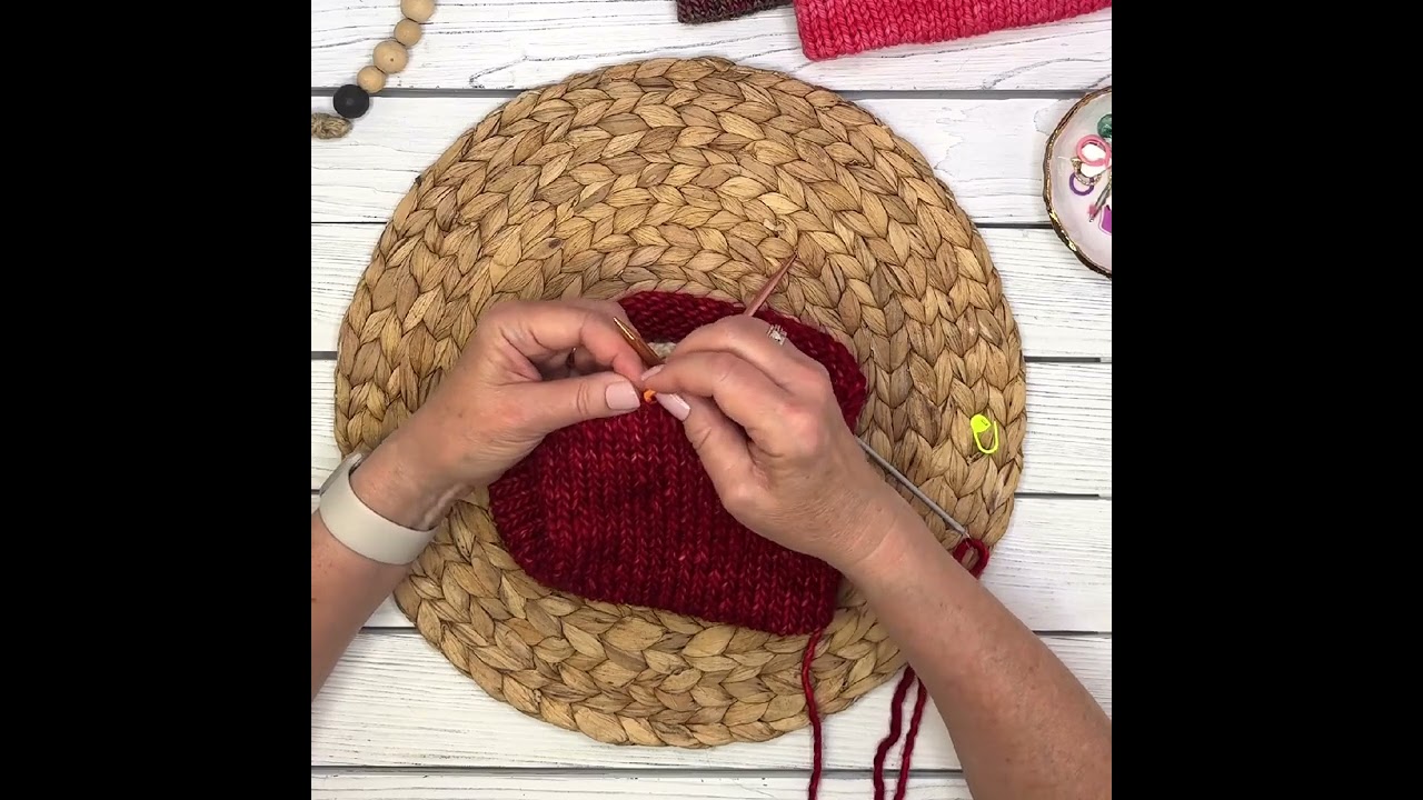 Picking up Provisional Stitches & Kitchener Stitch