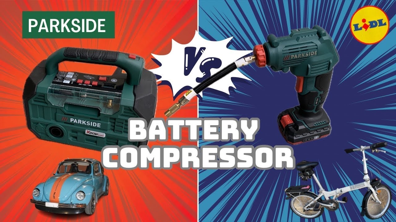 Συγκρίνουμε  2 Air Compressor μπαταρίας της Parkside