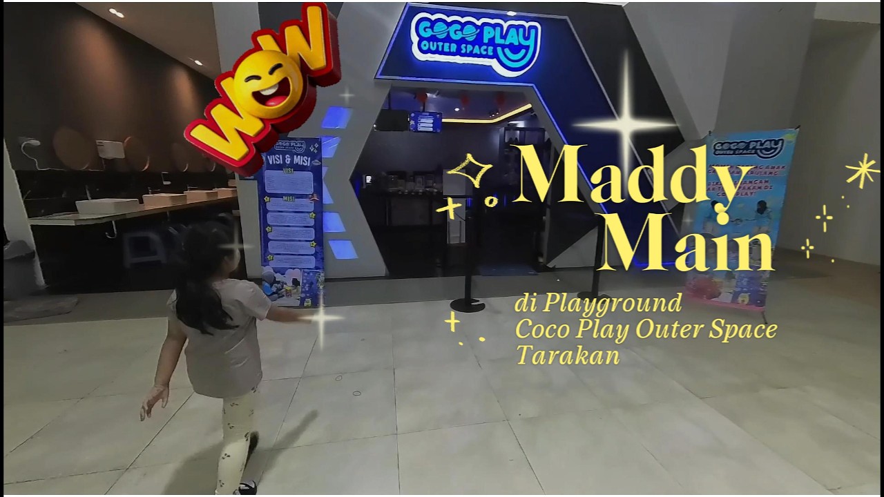 Maddy main di playground Coco Play Outer Space Tarakan || di indo home depo tarakan