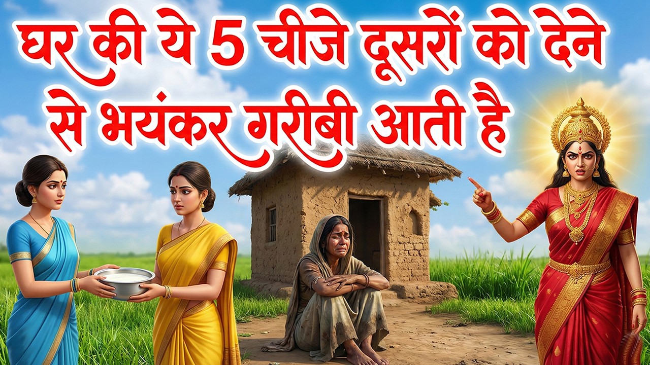 घर की पाँच चीजे दूसरों को देने से भयंकर गरीबी आती है |