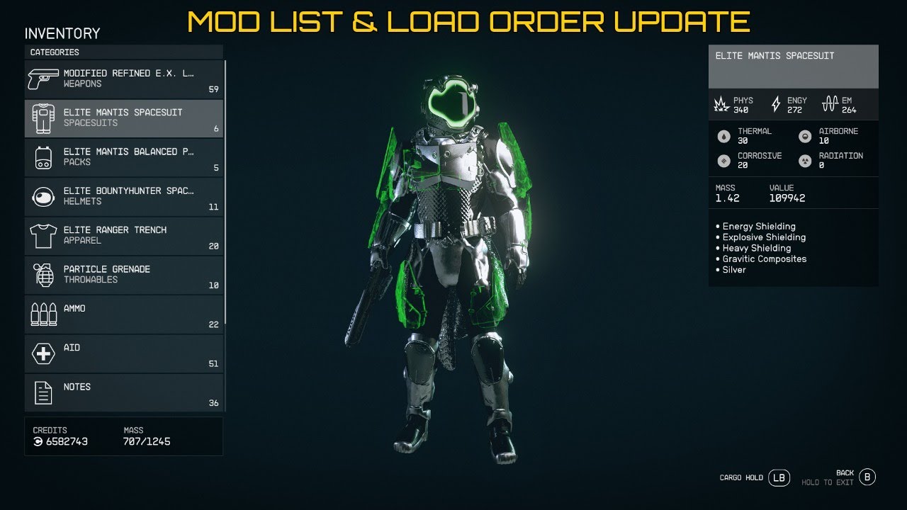 Starfield | 2026 Mod List and Load Order Update