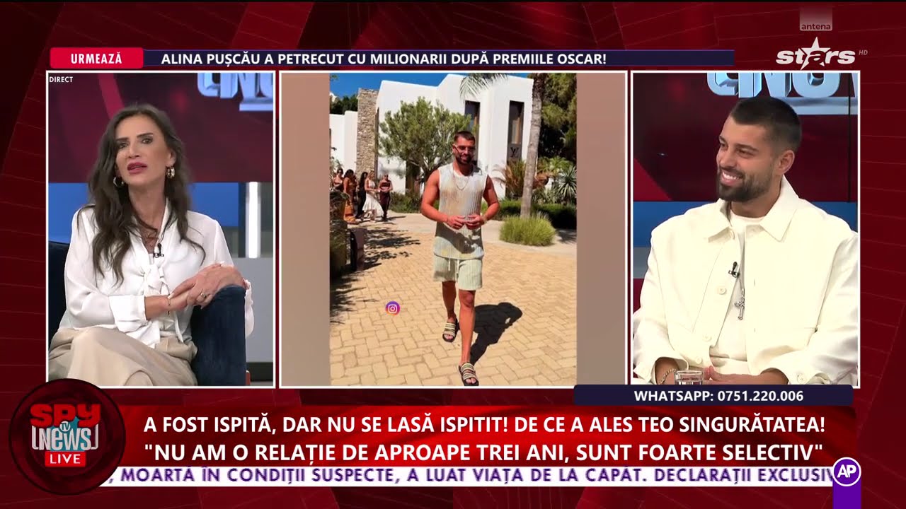 A fost ispită, dar nu se lasă ispitit! De ce a ales Teo singurătatea?