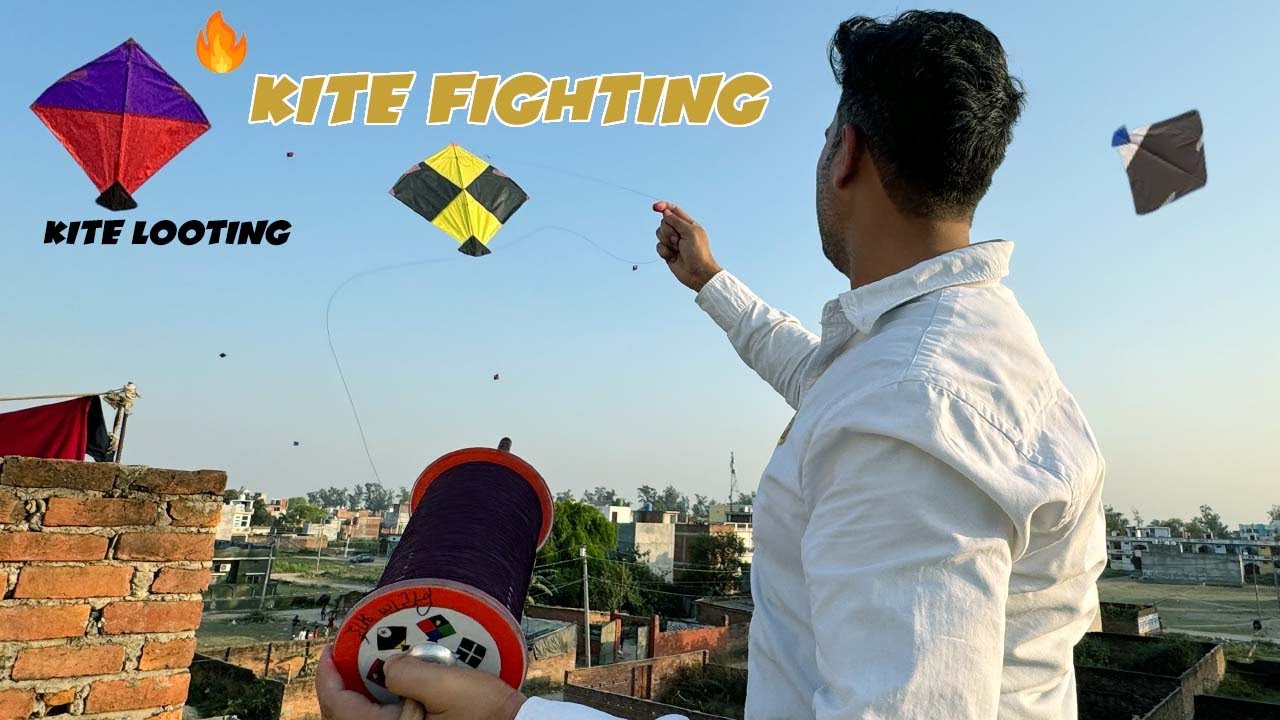 How to Cut Others Kite | Kite Looting | Kite Fighting | Kites Vlogs
