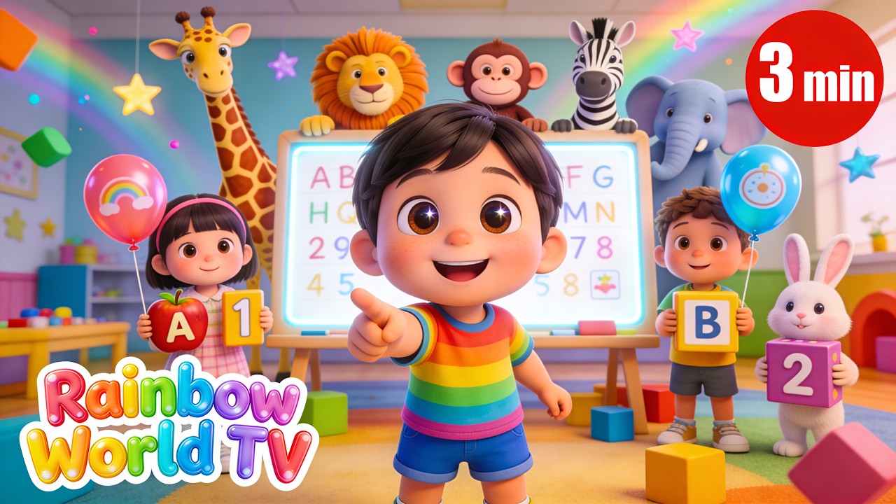 ABC Song + 123 Numbers | Phonics Songs for Kids | Nursery Rhymes & Baby Learning Videos