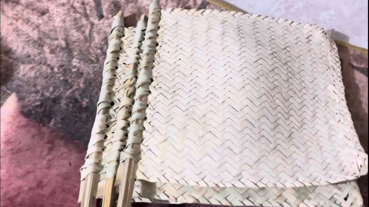 اسهل طريقه لعمل المهفة الخوص
