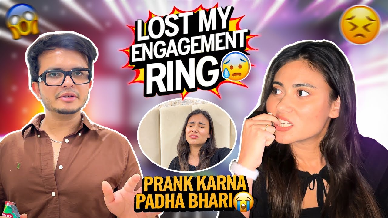 Lost my engagement ring 💍 Prank on husband | Tanshi Vlogs