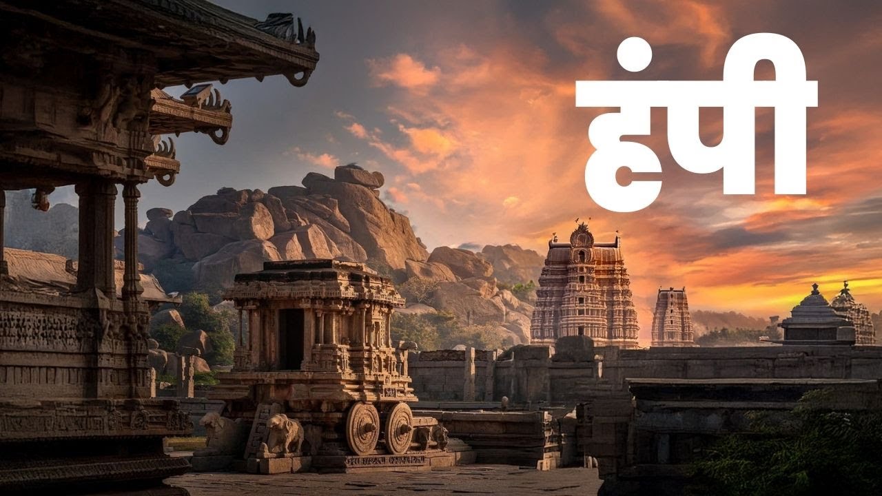हंपी : जगप्रसिद्ध विठ्ठल मंदिरातील दगडी गरुड रथ । JKV Budget Trip। भाग ४