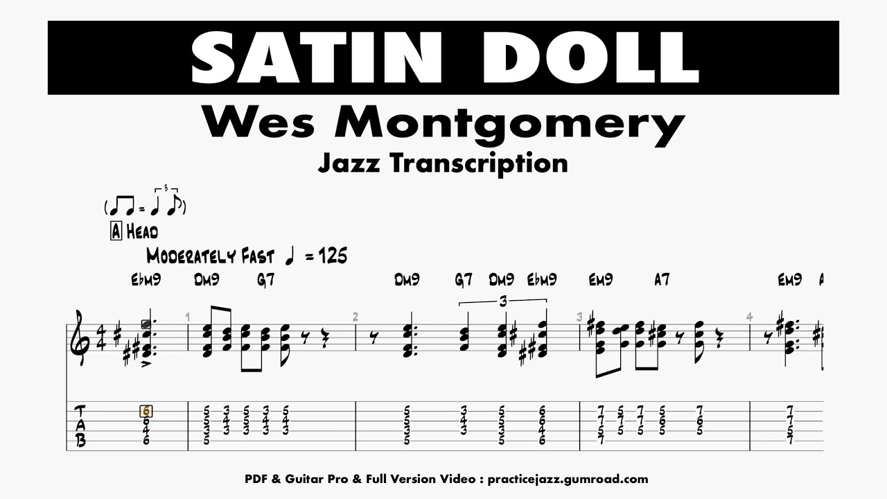 (Transcription) Satin Doll  - Wes Montgomery