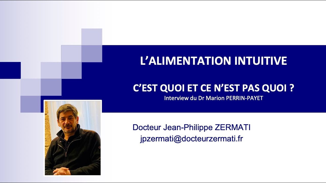 1 - L'ALIMENTATION INTUITIVE. C'EST QUOI ET CE N'EST PAS QUOI ?