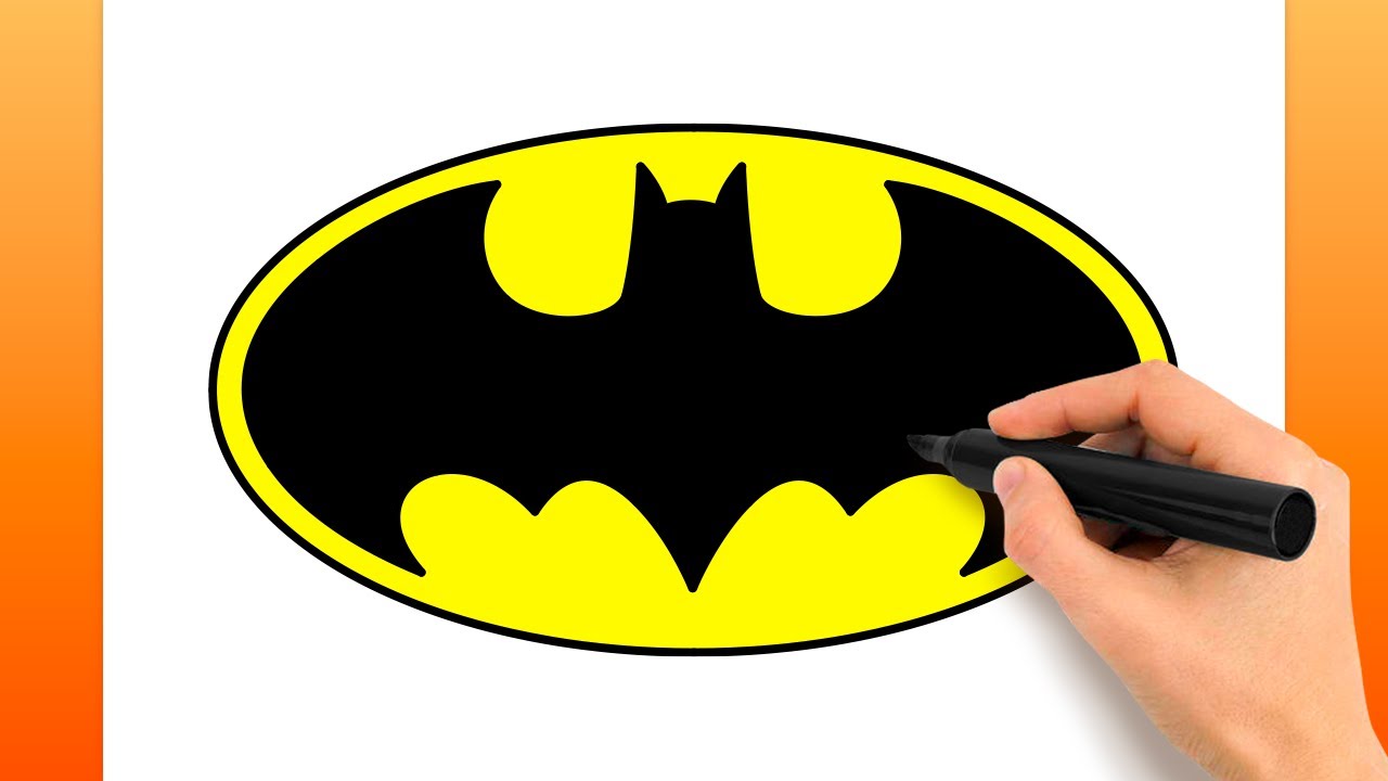 Comment Dessiner Le Logo De Batman (Tutoriel De Dessin Facile)