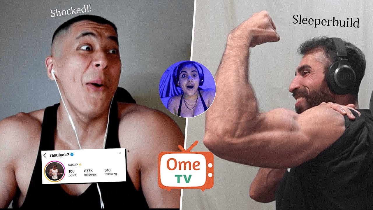Детское лицо против спящего телосложения 💪 | Реакции на флекс и троллинг в Omegle 😂🔥