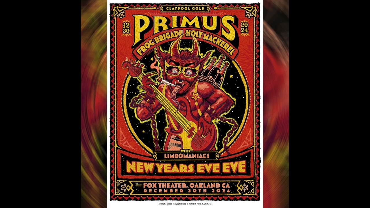 Primus: Claypool Gold (NYE 2024) Fox Theater - Oakland, CA 12.30.24 Full Show [AUDIO]