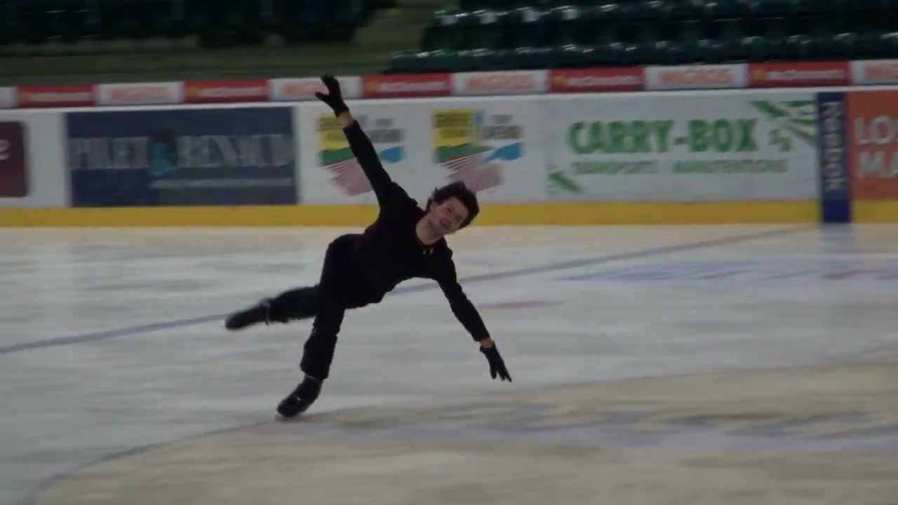 Stéphane Lambiel practicing in Geneva (Dec. 9, 2012)