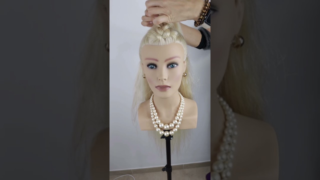 Искусственная голландская коса за 1 минуту ✨ 