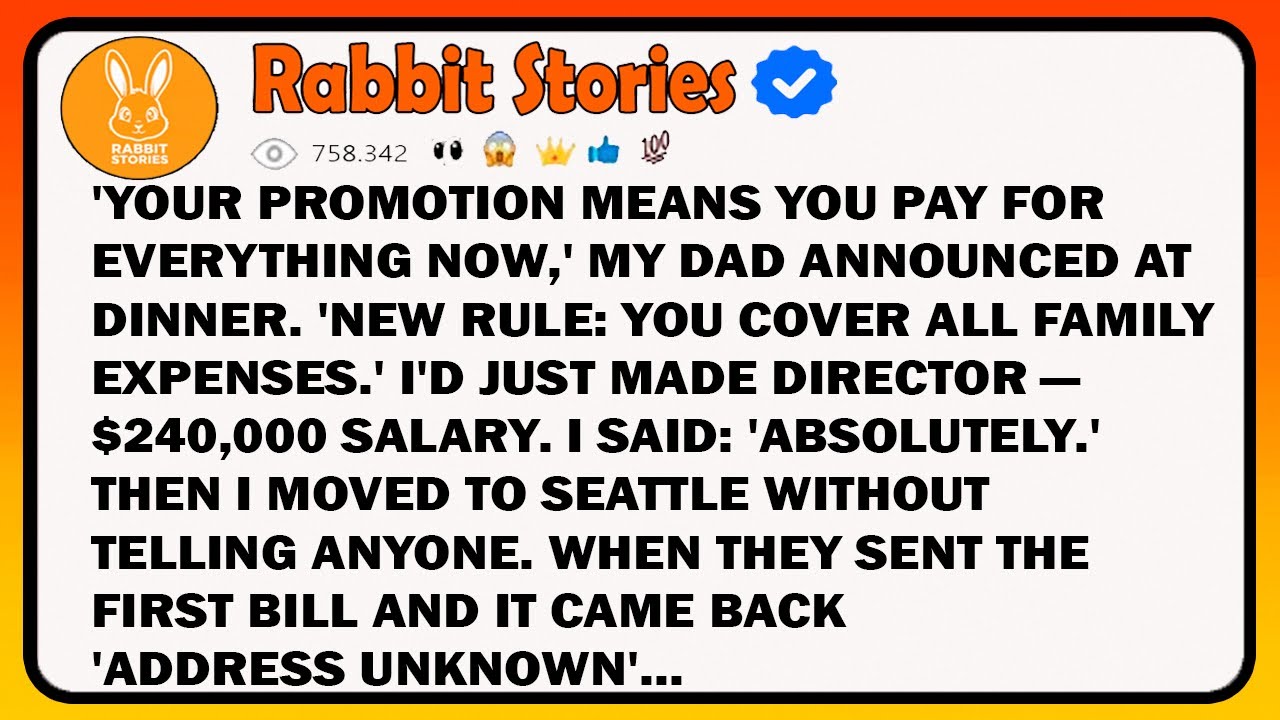 'Your Promotion Means You Pay For Everything Now,' My Dad Announced At Dinner. 'New Rule: You Cover