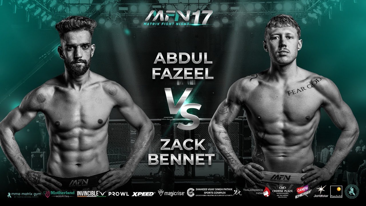Abdul Fazeel Vs Zack Bennet | Matrix Fight Night 17
