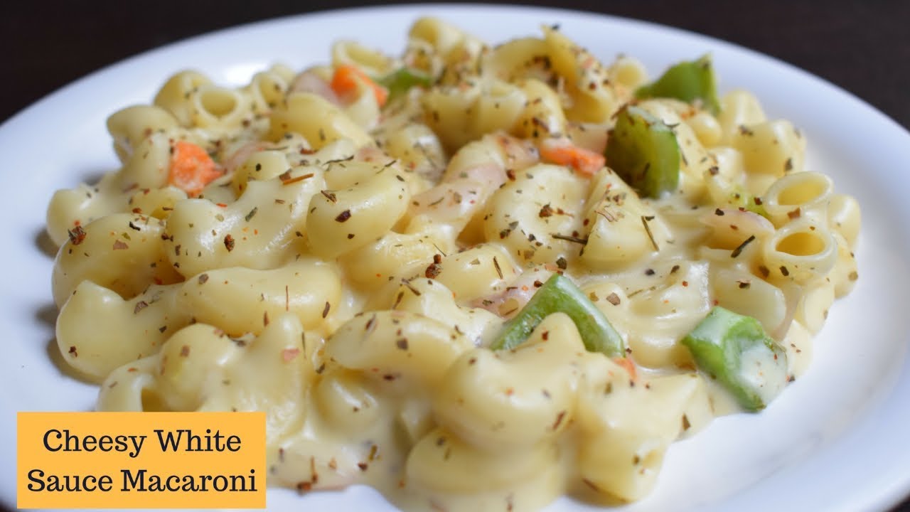 Cheese white sauce Macaroni | Macaroni in White sauce | Flavours Of Food