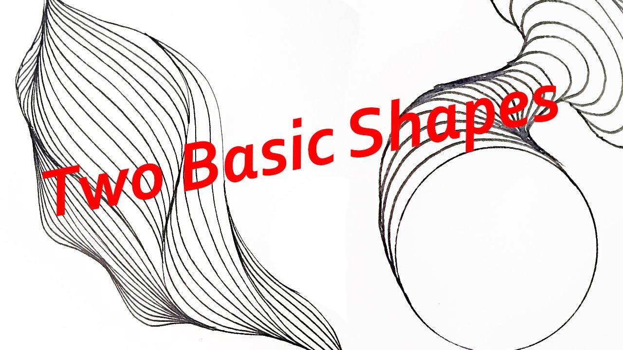 Two basic shapes of line artwork tutorial