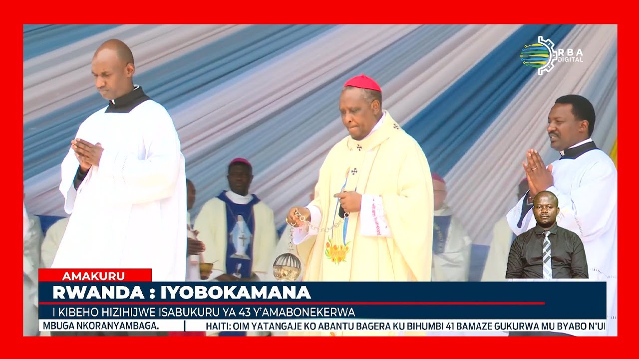 Abasaga ibihumbi 32 bateraniye i Kibeho mu kwizihiza isabukuru y'imyaka 43 y'amabonekerwa yahabereye