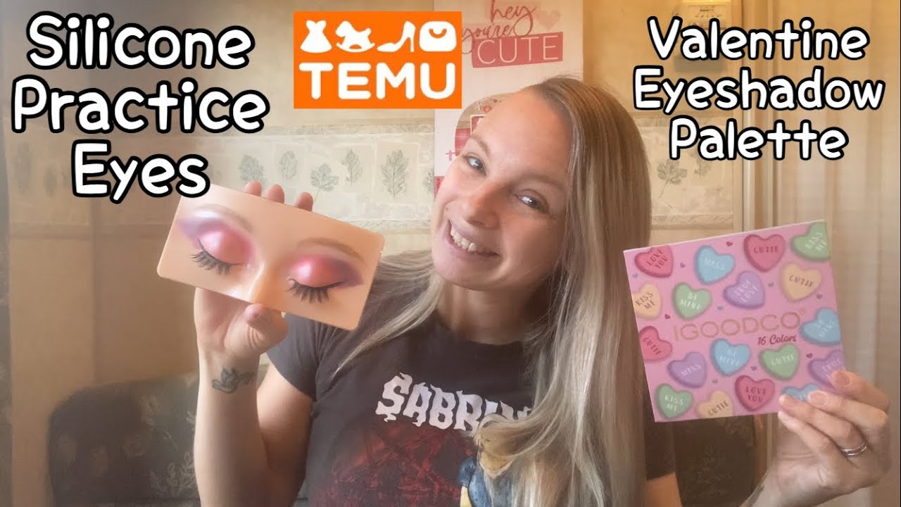 Silicone Practice Eyes From Temu - Pink Eyeshadow Look