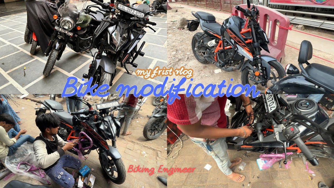 My First MotoVlog! | 2025 Duke 390 Gen 3 Modifications in Karol Bagh